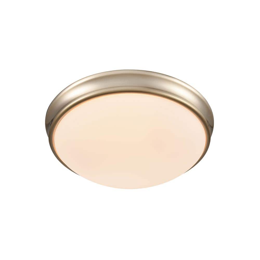 12 in. 2-Light Modern Gold Flushmount - Hercitys