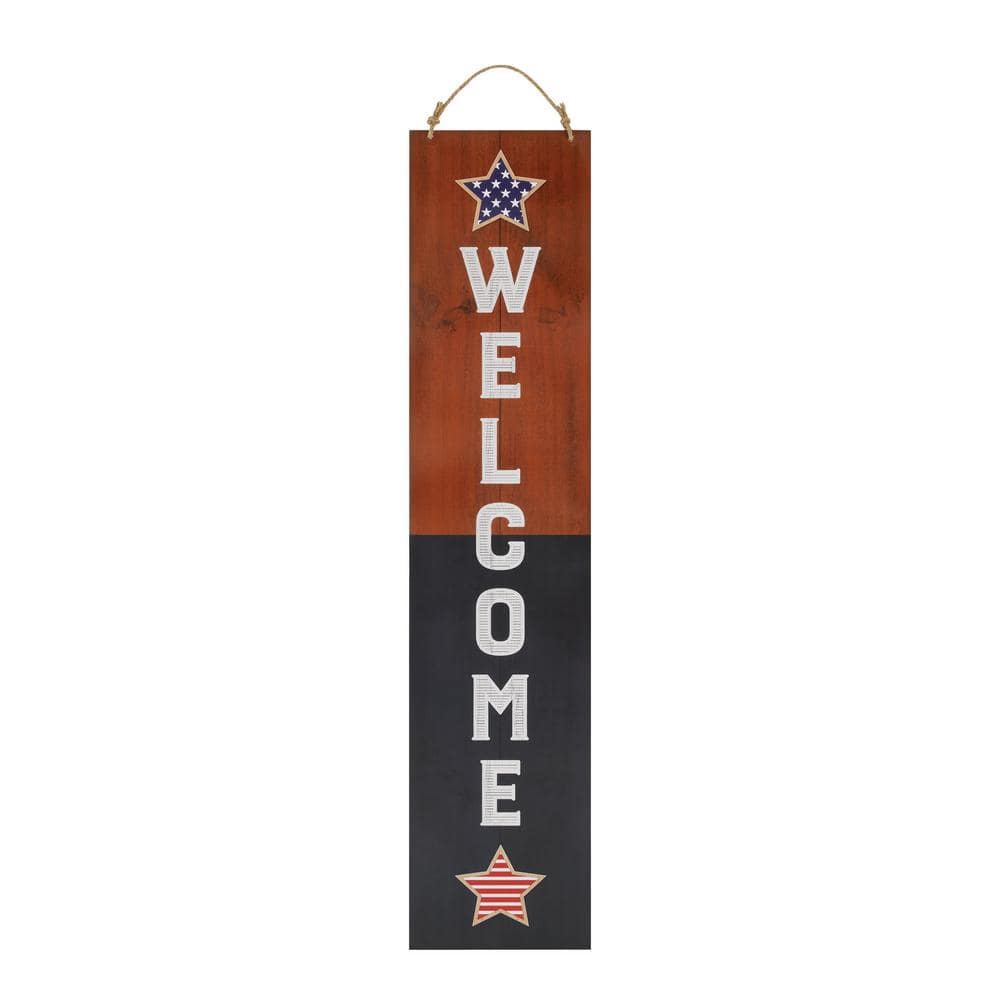 45 in. Summer & Patriotic Reversible Porch Sign - Hercitys