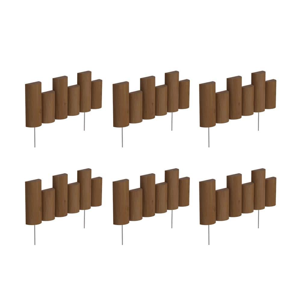 18 in. Half Log Edging (6-Pack) - Hercitys
