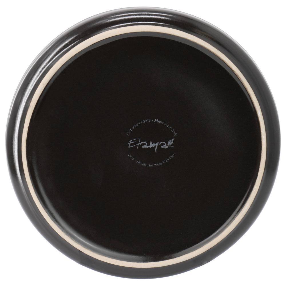 16-Piece Lux Matte Black Dinnerware Set - Hercitys