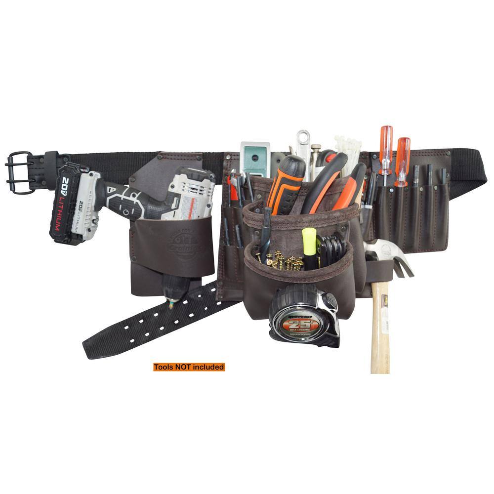 18-Pocket Electricians Tool Apron with Oil Tanned leather - Hercitys