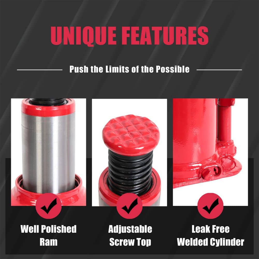20-Ton Low-Profile Bottle Jack - Hercitys