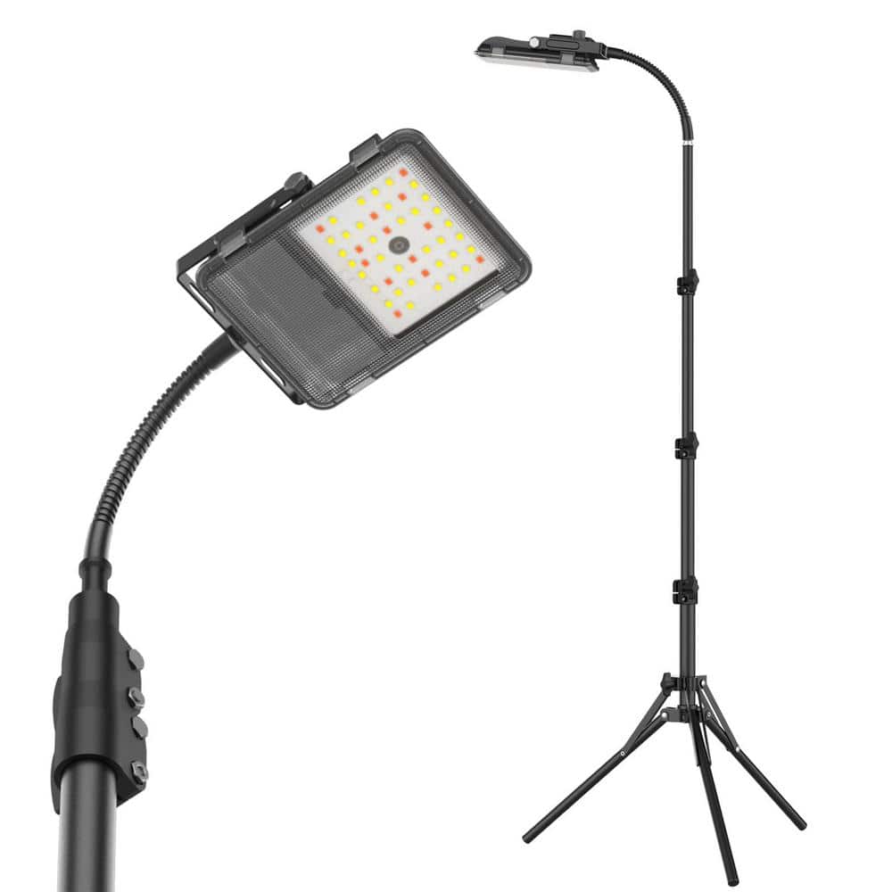 250-Watt Equivalence LED Floor Plant Full Spectrum Grow Light with Adjustable Tripod Stand 19-55 Inches, On/Off Switch - Hercitys