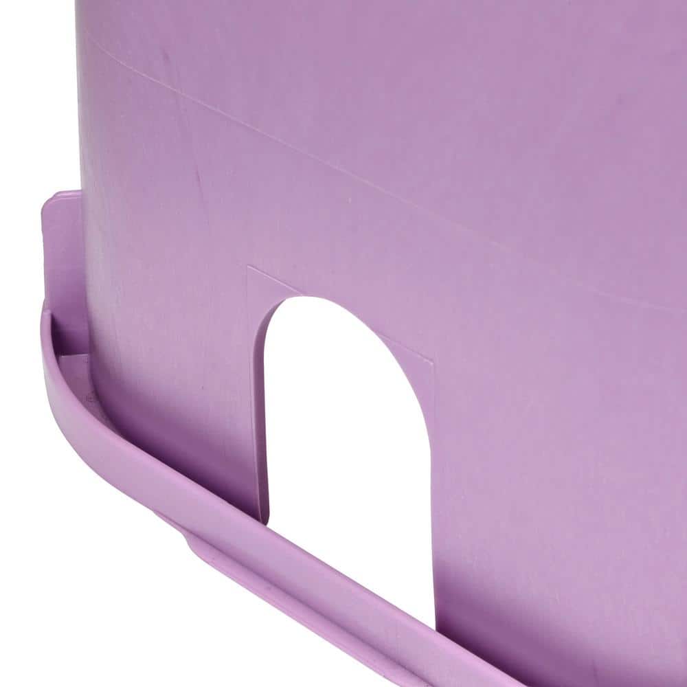 14 in. X 19 in. Rectangular Standard Series Valve Box and Cover, 12 in. Height, Purple Box, Purple Reclaimed Water Cover - Hercitys