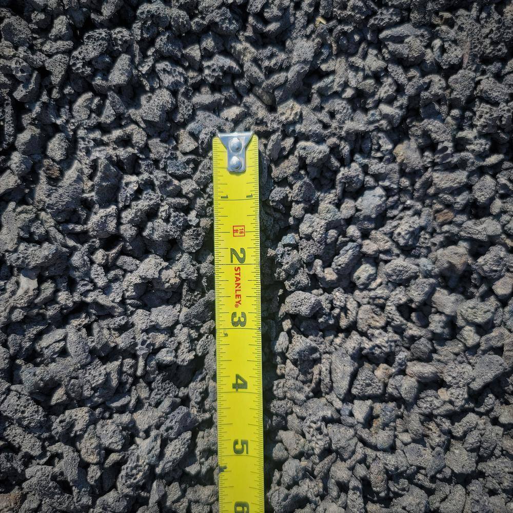 0.50 cu. ft. 25 lbs. 3/8 in. Black Decorative Lava Rock - Hercitys
