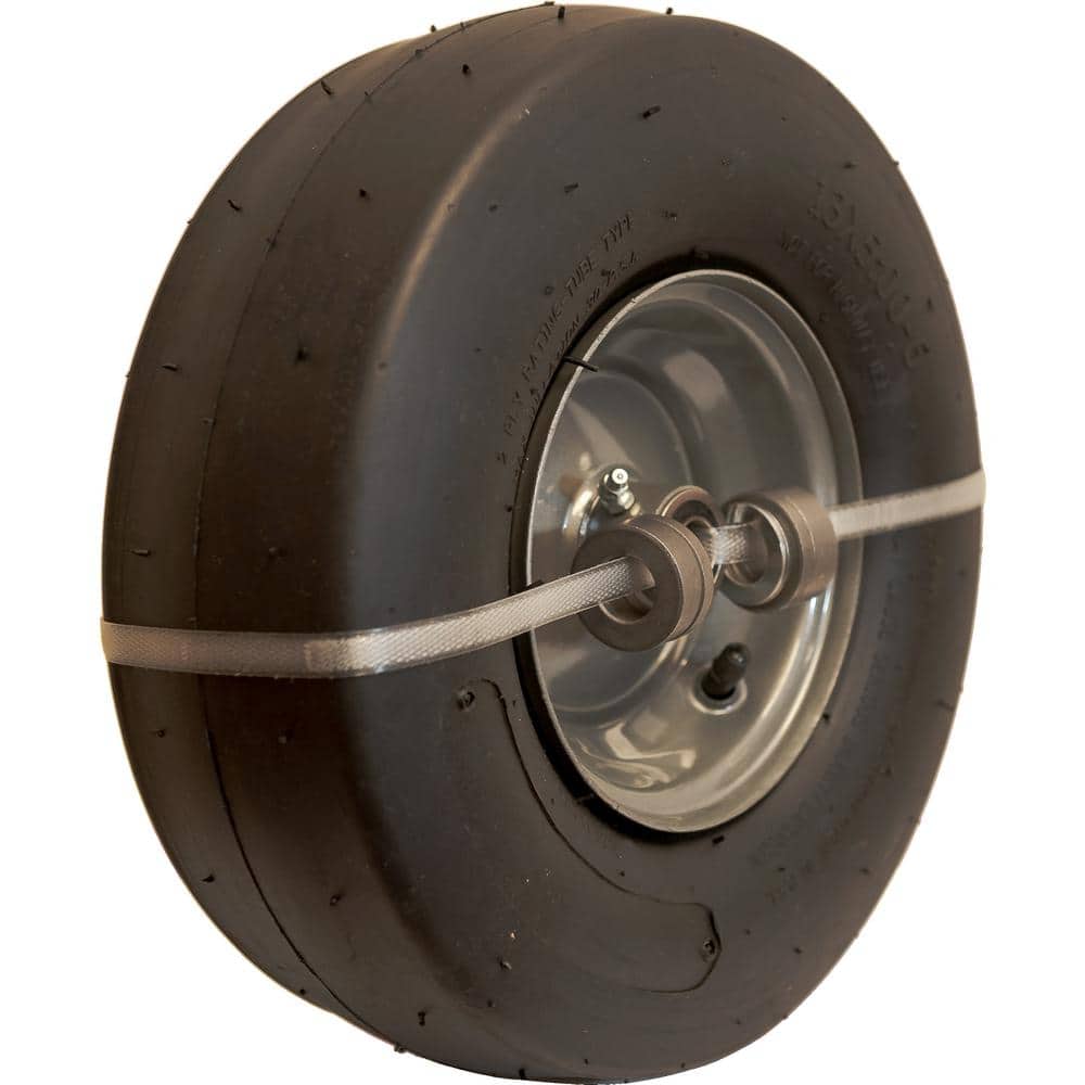 13 x 5.00-6 2PR Universal Smooth Pneumatic Tube Tire Assembly (3/4 in. and 5/8 in.) - Hercitys