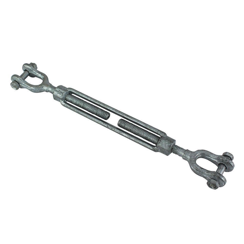 1/2 in. x 6 in. Galvanized Jaw and Jaw Turnbuckle - Hercitys