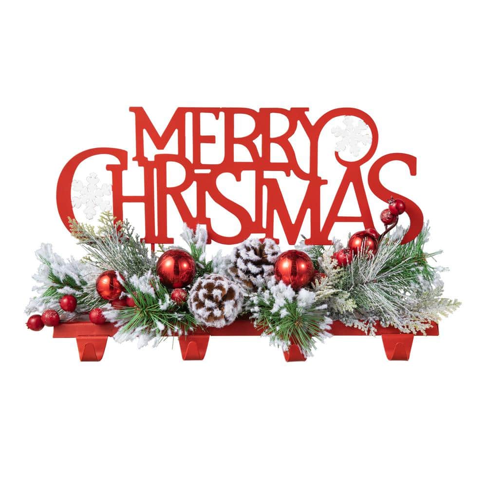 14.5 in. L Christmas Metal MERRY Christmas Stocking Holder - Hercitys