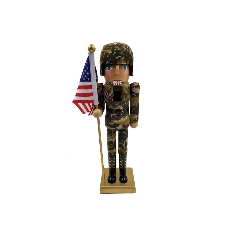 14 in. Army Nutcracker - Hercitys