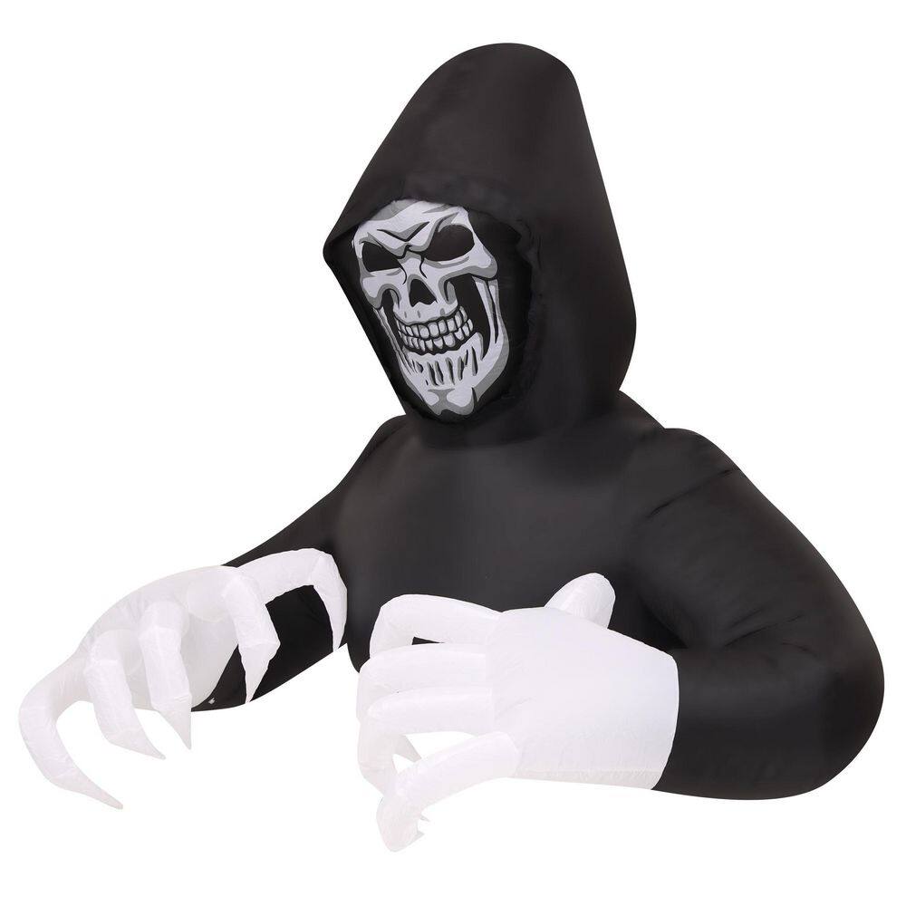 4.9 ft. Inflatable Pre-Lit Grim Reaper - Hercitys