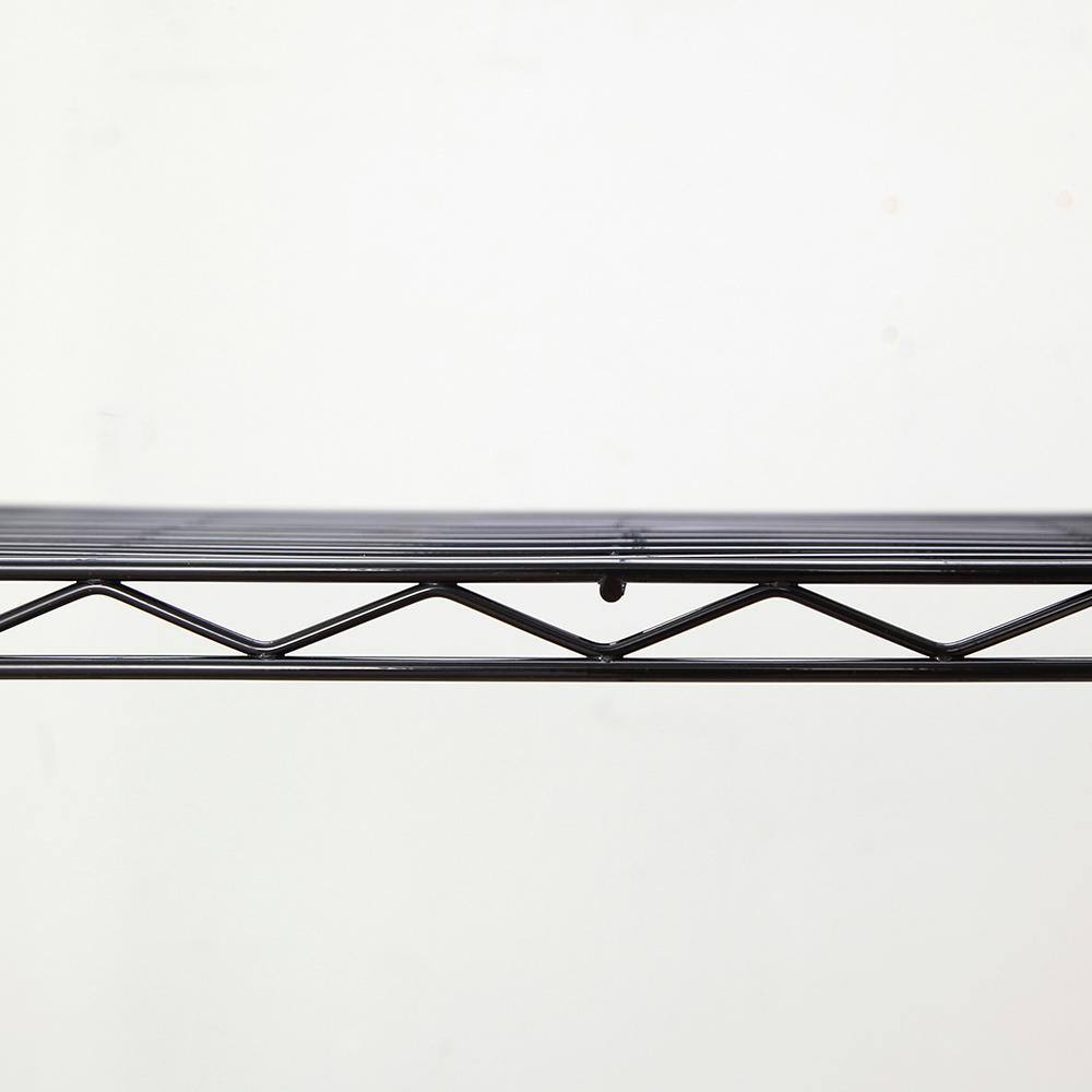 4-Tier Black Coating Utility Wire Shelving Unit (18 in. D x 36 in. W x 59 in. H) - Hercitys