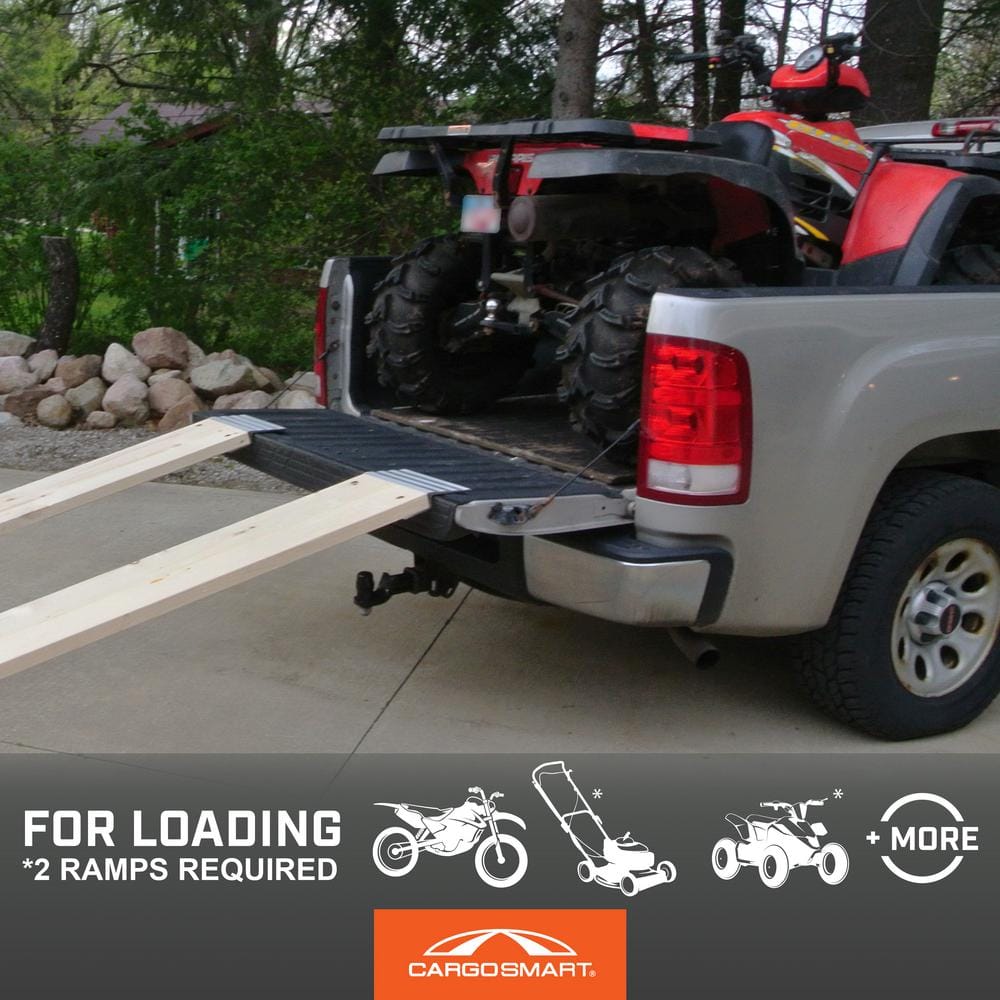 12 in. Aluminum Truck Loading Ramp Plate Kit (Includes 2 Ramp Plates) - Hercitys