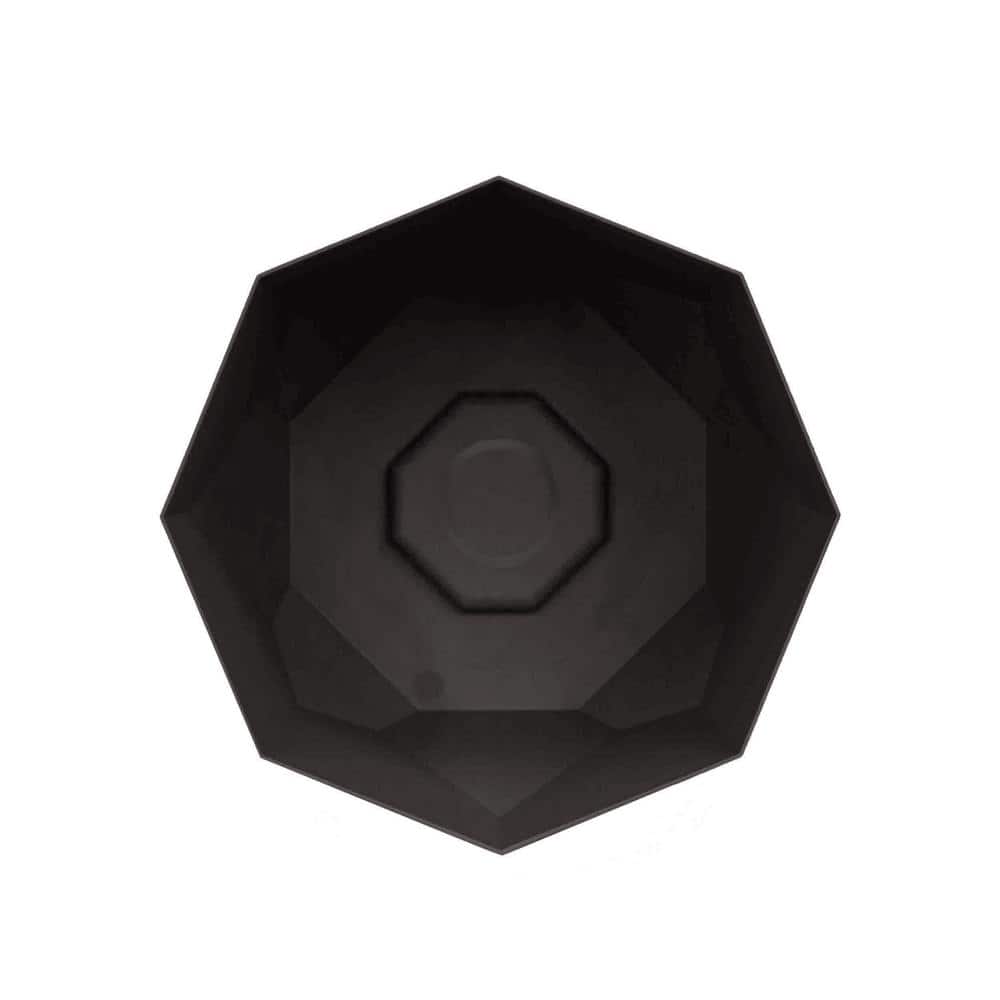 10 in. Tuxton Resin Black Planter - Hercitys