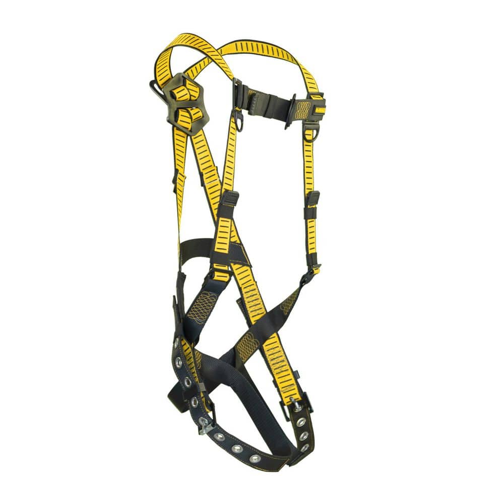 5-Point Fall Protection Harness with Pass-Thru Chest and Leg Buckles - Hercitys