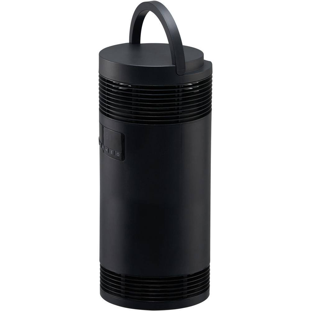 1500-Watt 360° Surround Ceramic Tower Infrared Space Heater with Handle - Hercitys