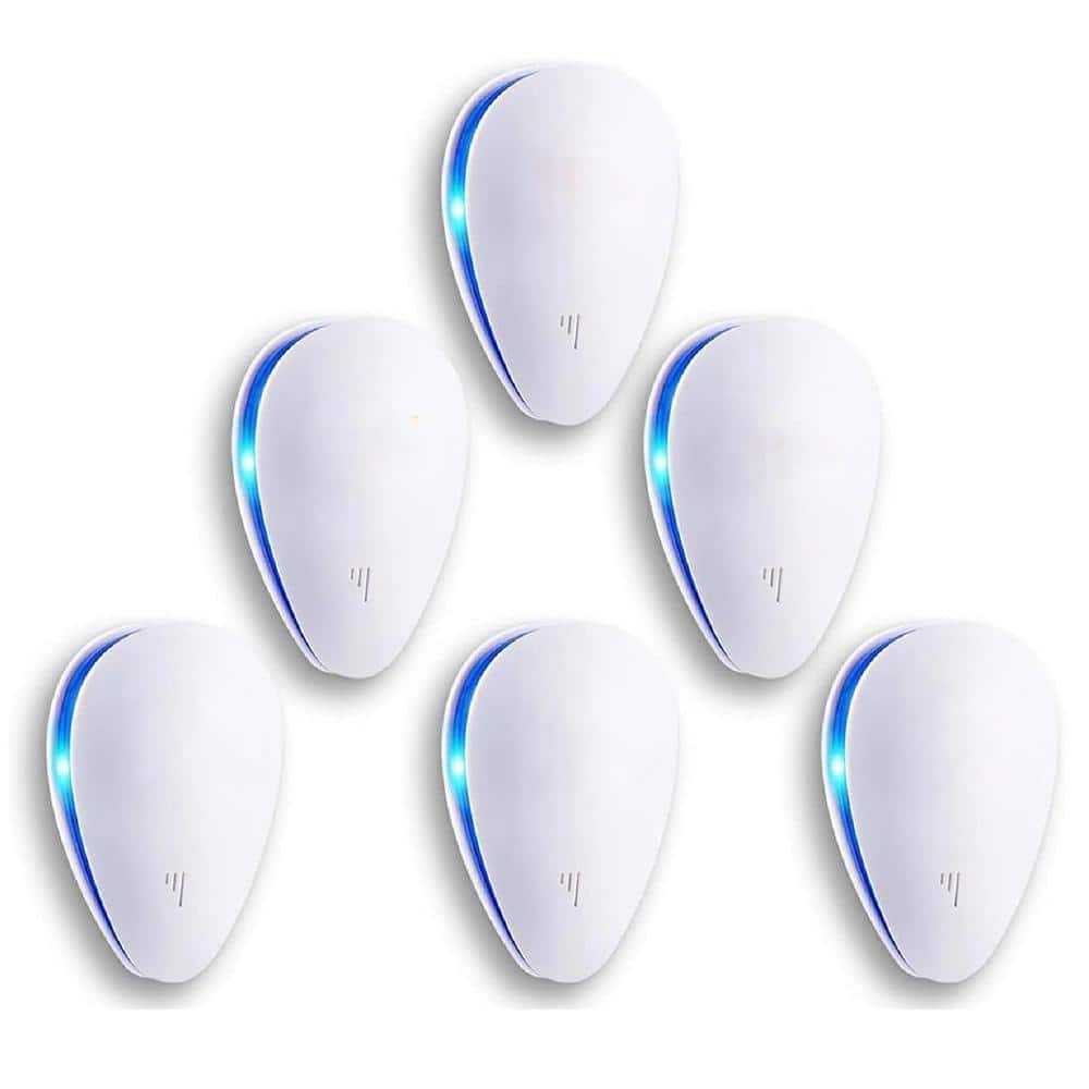 3-Watt Electronic Indoor Mouse Rats Rodent Plug-in Repellent with Ultrasonic Pest Control Repeller Insect Rat (6-Pack) - Hercitys