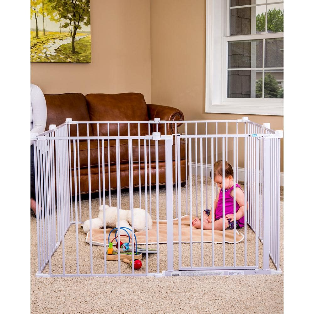 28″ 4-in-1 Play Yard Configurable Metal Safety Gate - Hercitys