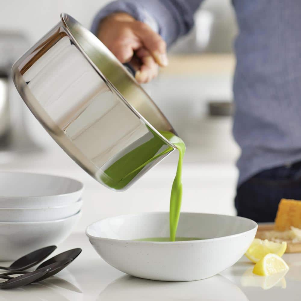 5-Ply Clad Stainless Steel 3 qt. Stainless Steel Saucepan Silver with Lid - Hercitys