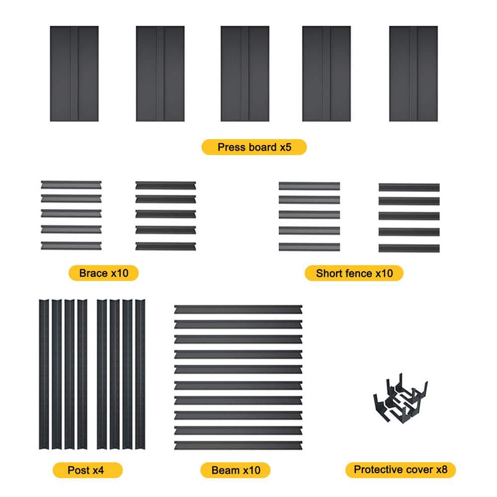 5-Tier Black Adjustable Heavy Duty Metal Garage Shelving Unit Utility Rack (31.5 in. W x 63 in. H x 15.75 in. D) - Hercitys