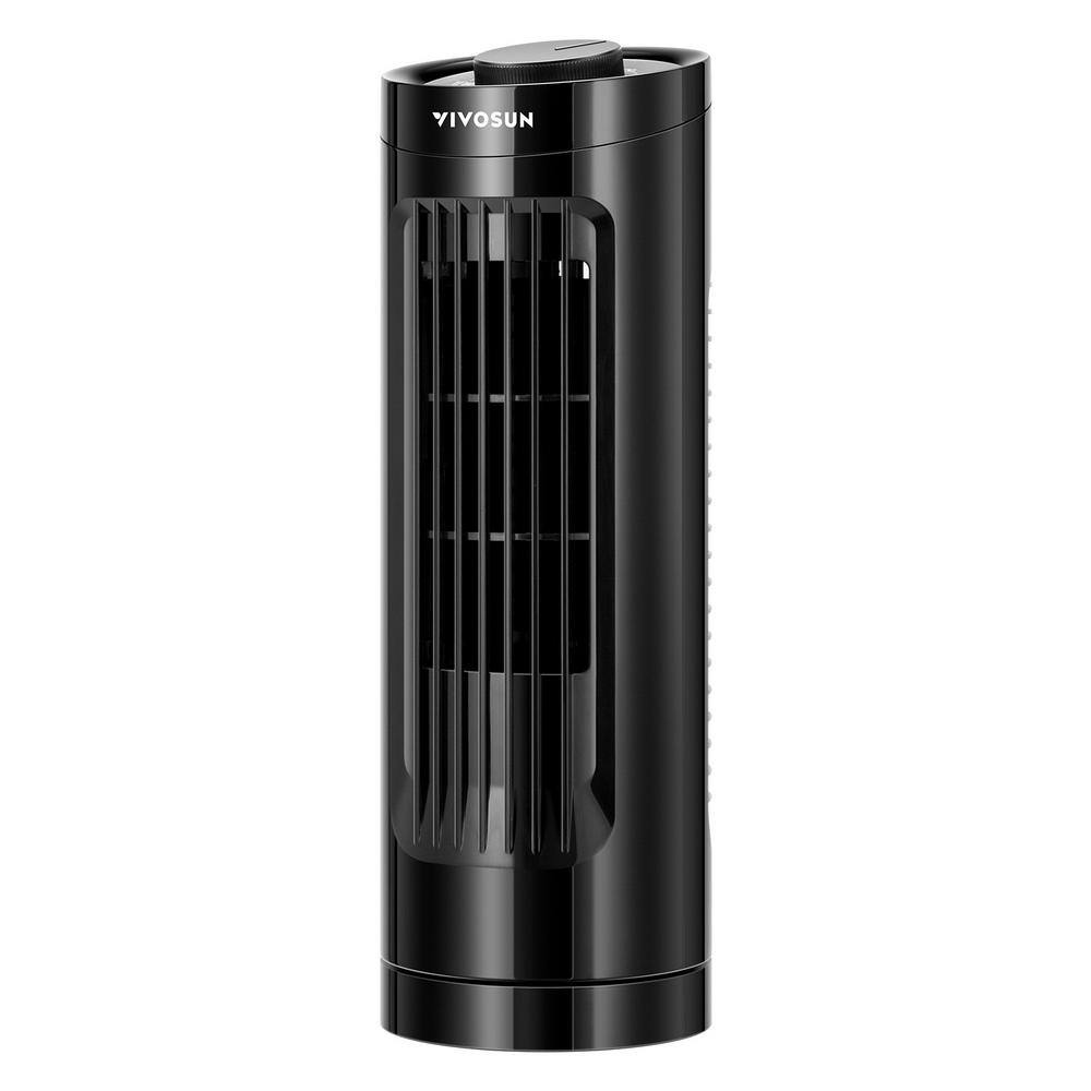 13 in. 3 fan speeds Tower Fan in Black with 70° Oscillation - Hercitys