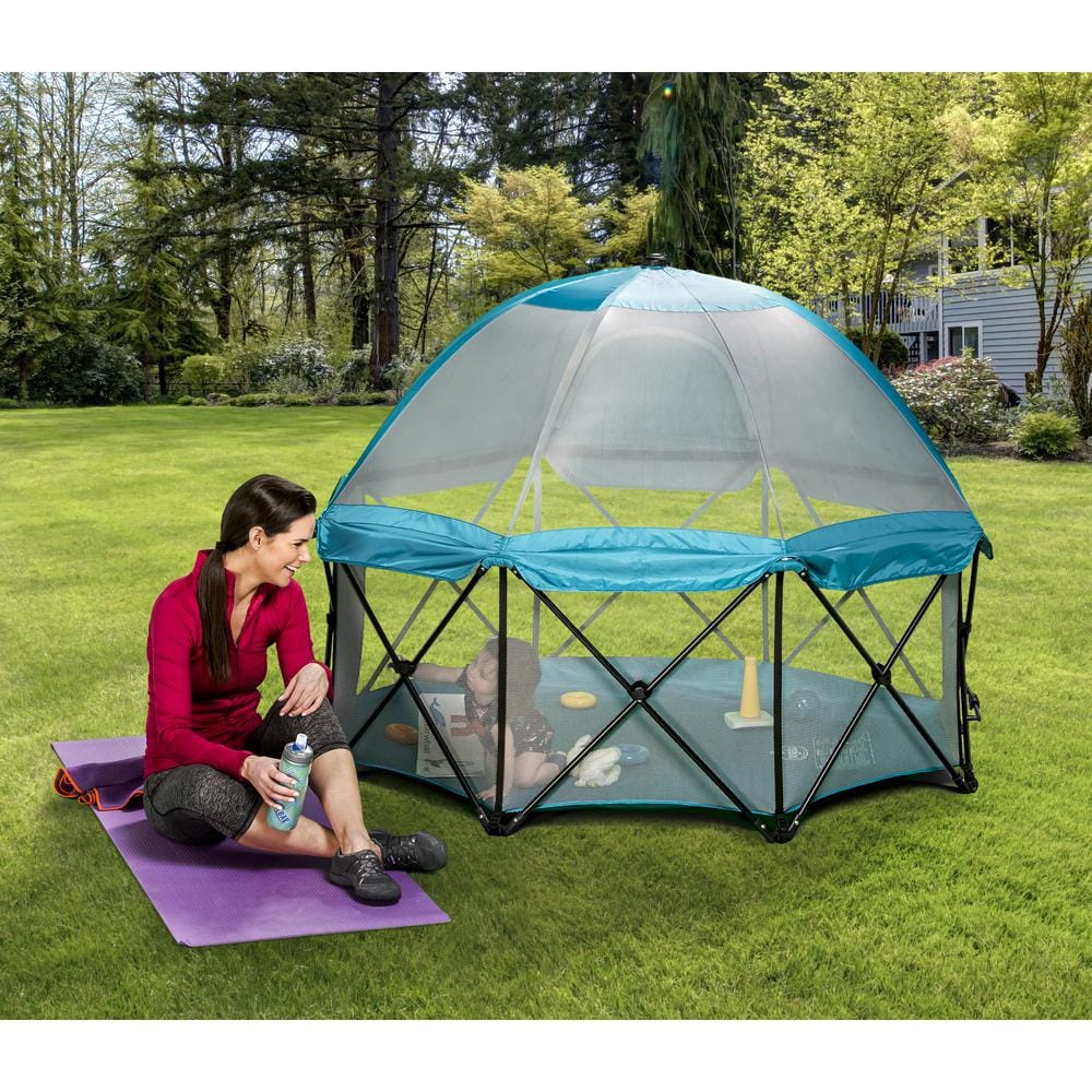 26 in. Eight Panel My Play Deluxe Portable Play Yard - Hercitys