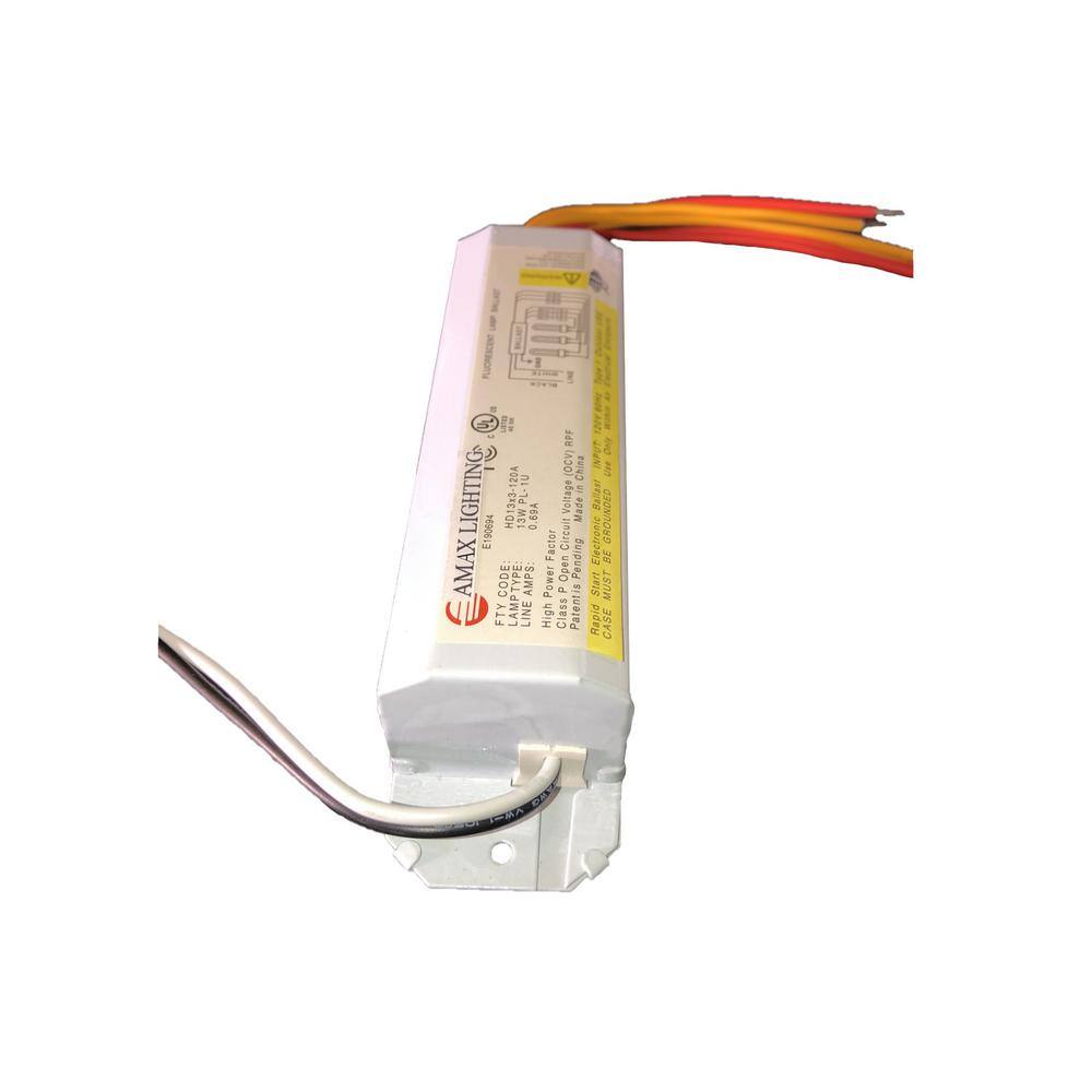 120-Volt 6.63 in. Electronic Ballast 3-PL 13-Watt Lamps - Hercitys