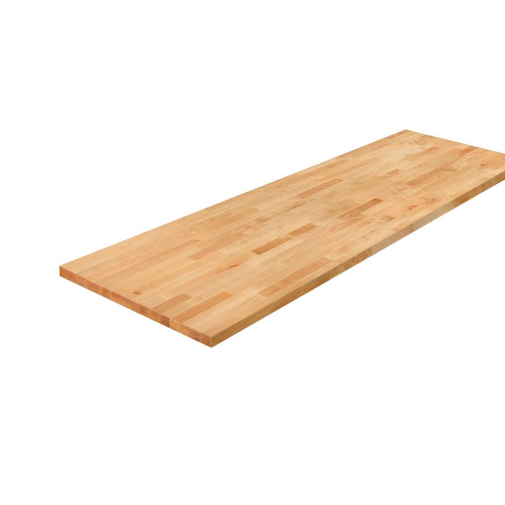 4 ft. L x 25 in. D Finished Engineered Birch Butcher Block Countertop - Hercitys