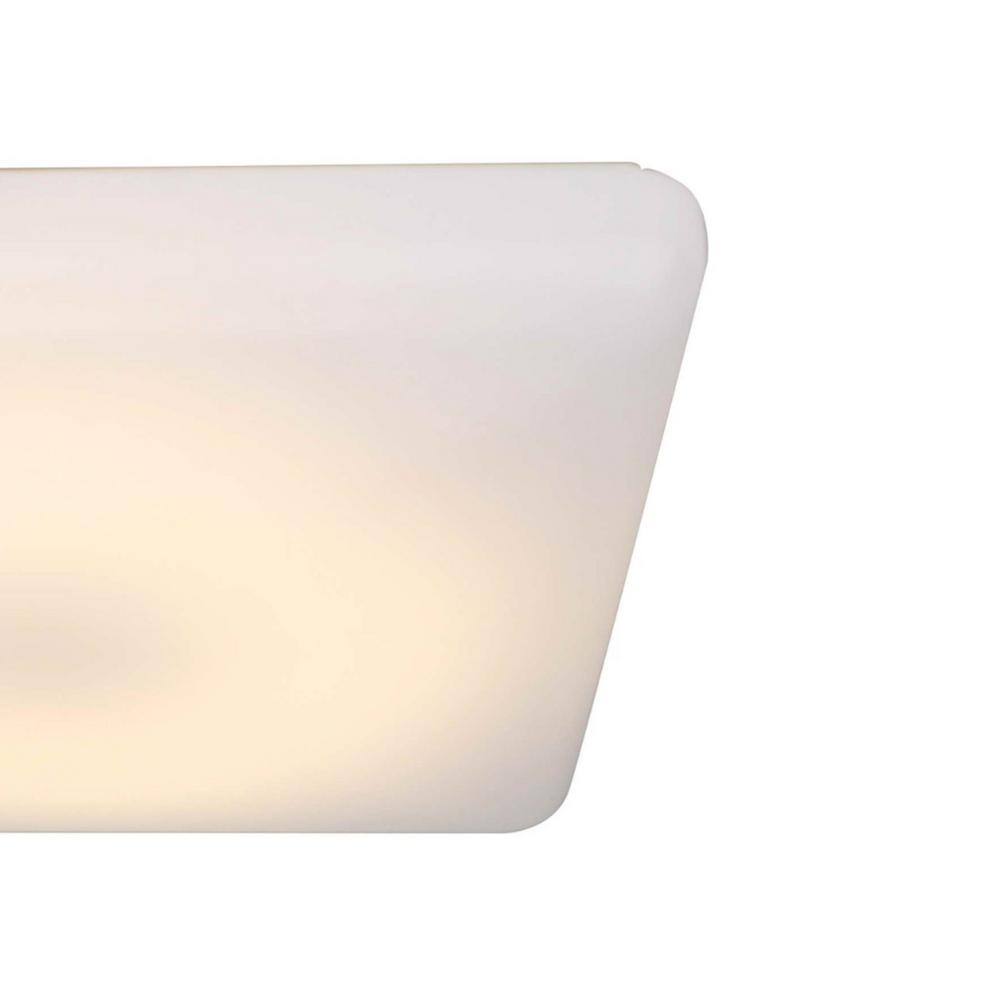 14 in. 1-Light White LED Flush Mount - Hercitys