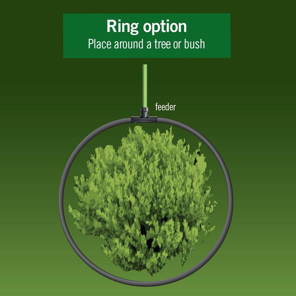 3/8 in. x 100 ft. Heavy-Duty Garden Drip Irrigation Soaker Hose System - Hercitys