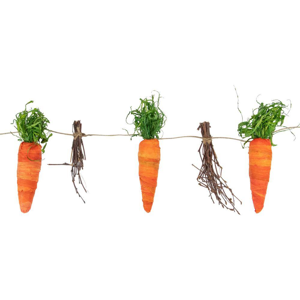 3.25 ft. Carrots and Twigs Artificial Easter Garland - Hercitys