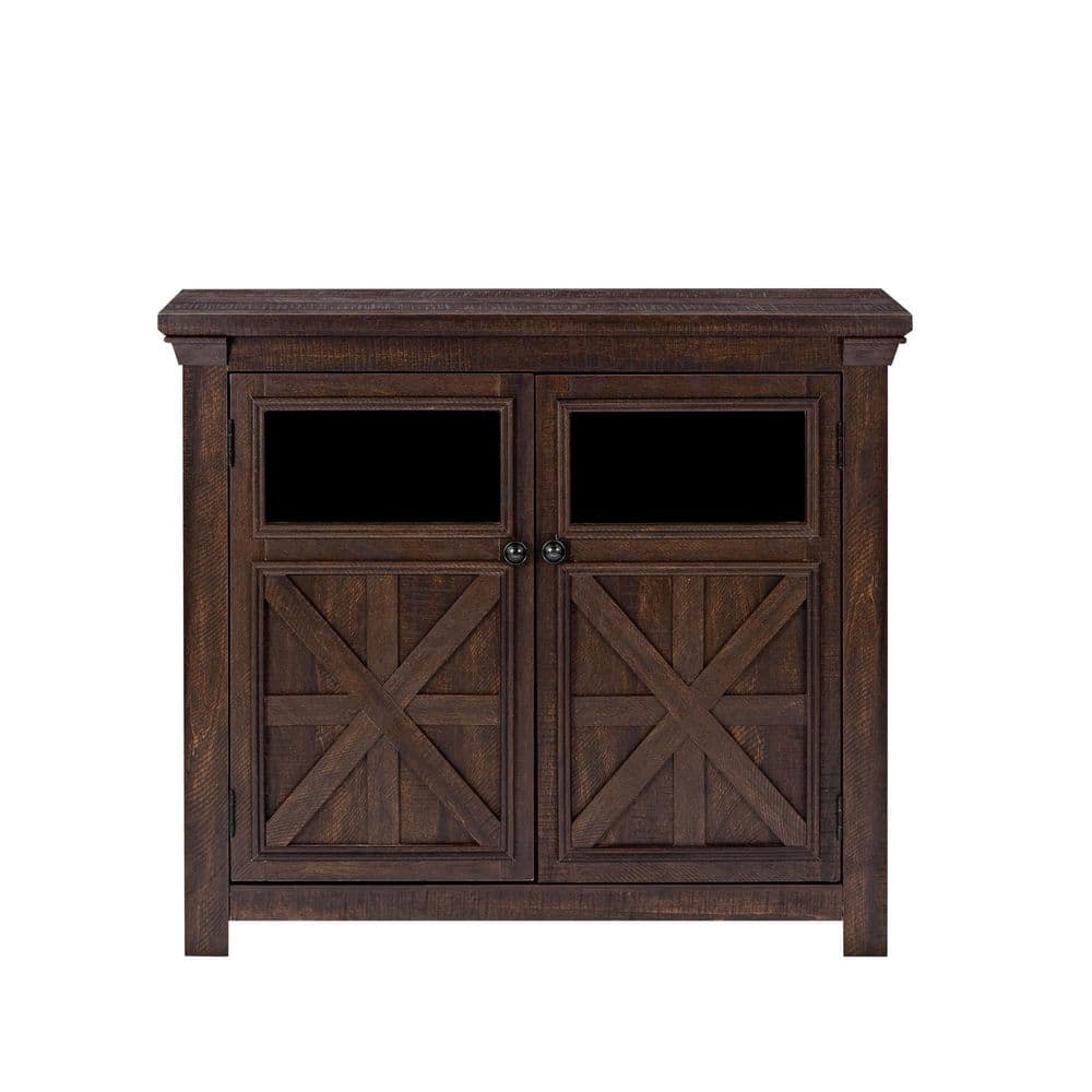 2 Doors Kitchen Pantry Cabinet, Large Buffet Sideboard Cabinet, Bar Wine Cabinet for Entryway, Dining Room in Espresso - Hercitys