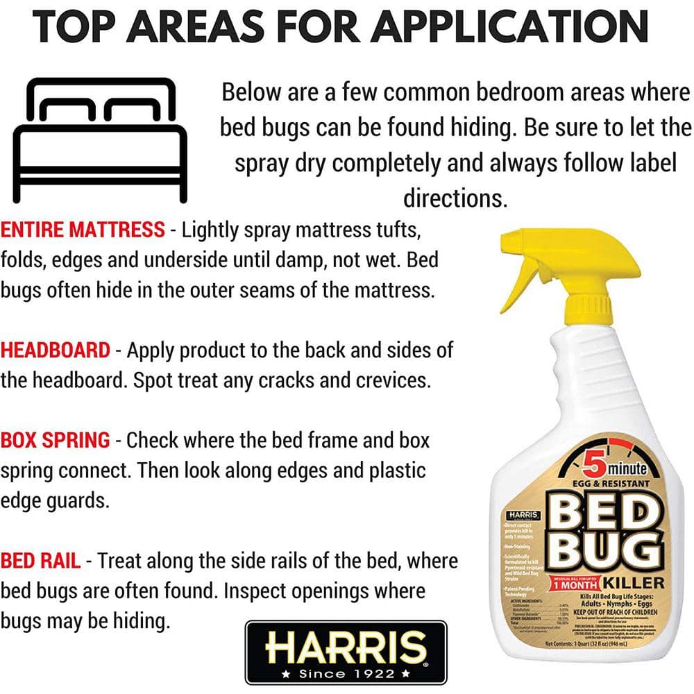 32 oz. 5-Minute Bed Bug Killer (2-Pack) - Hercitys