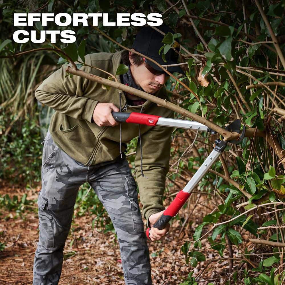 2 in. Cut Capacity High Carbon Steel Blade, 32 in. Bypass Lopper with Dual-Position Grips - Hercitys