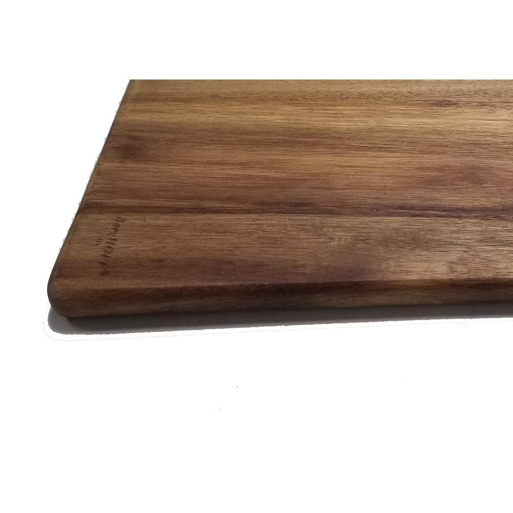 13.75 in. x 9.75 in. x 0.75 in. Rectangular Acacia Wood Cutting Board - Hercitys