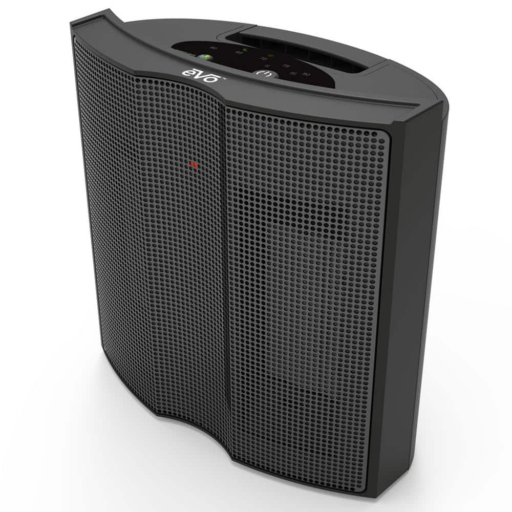 1500W 10 in. Twin Ceramic Electric Fan Heater with 5 Heat Settings, Cutoff Switch and Auto Overheat Shut-Off in Black - Hercitys