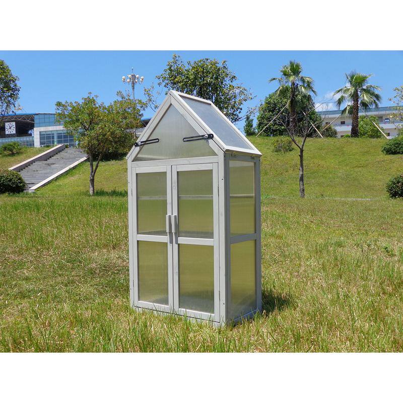 27 in. W x 16 in. D x 52 in. H Small Greenhouse, Tiered Plant Stand - Hercitys