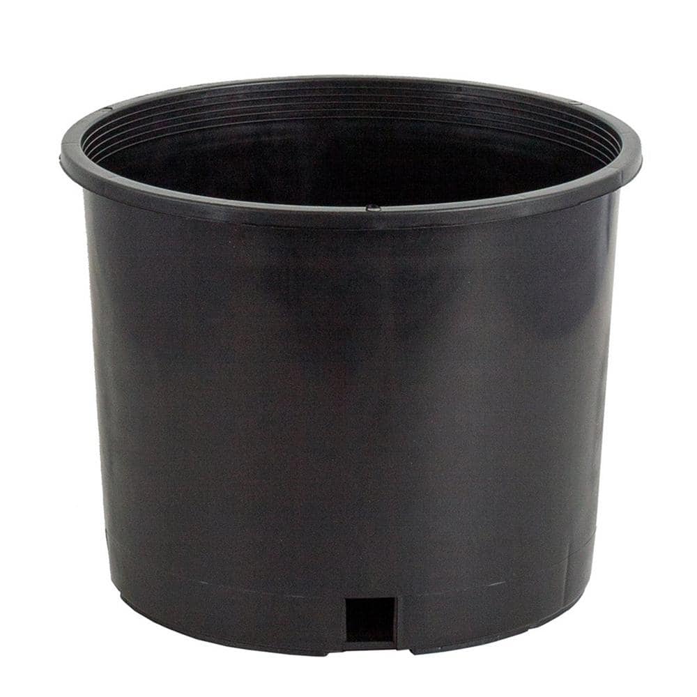 11 in. W x 21 in. H 5 Gal. Premium Nursery Black Plastic Planter Garden Grow Pots (Set of 20) - Hercitys