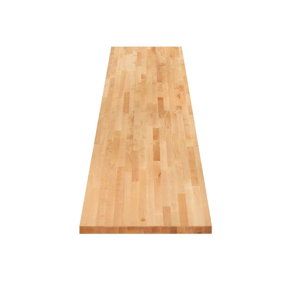 5 ft. L x 30 in. D Finished Engineered Birch Butcher Block Desktop Countertop - Hercitys