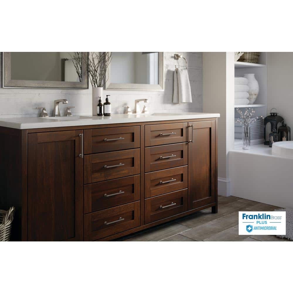 5-Pack 5-1/16 in. (128 mm) Classic Cabinet Bar Pulls in Satin Nickel with Antimicrobial Properties - Hercitys