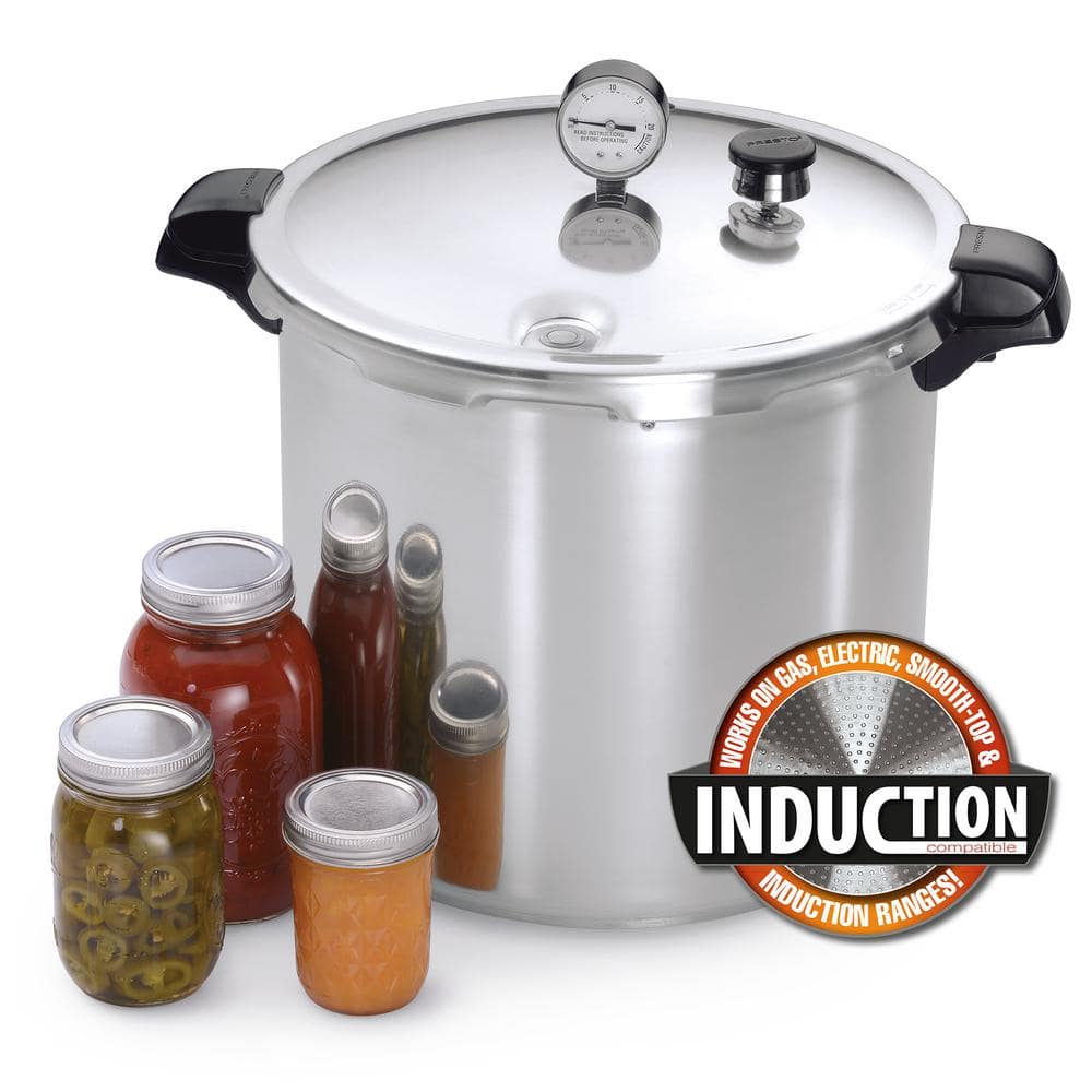 23 qt. Aluminum Pressure Canner with Rack - Hercitys