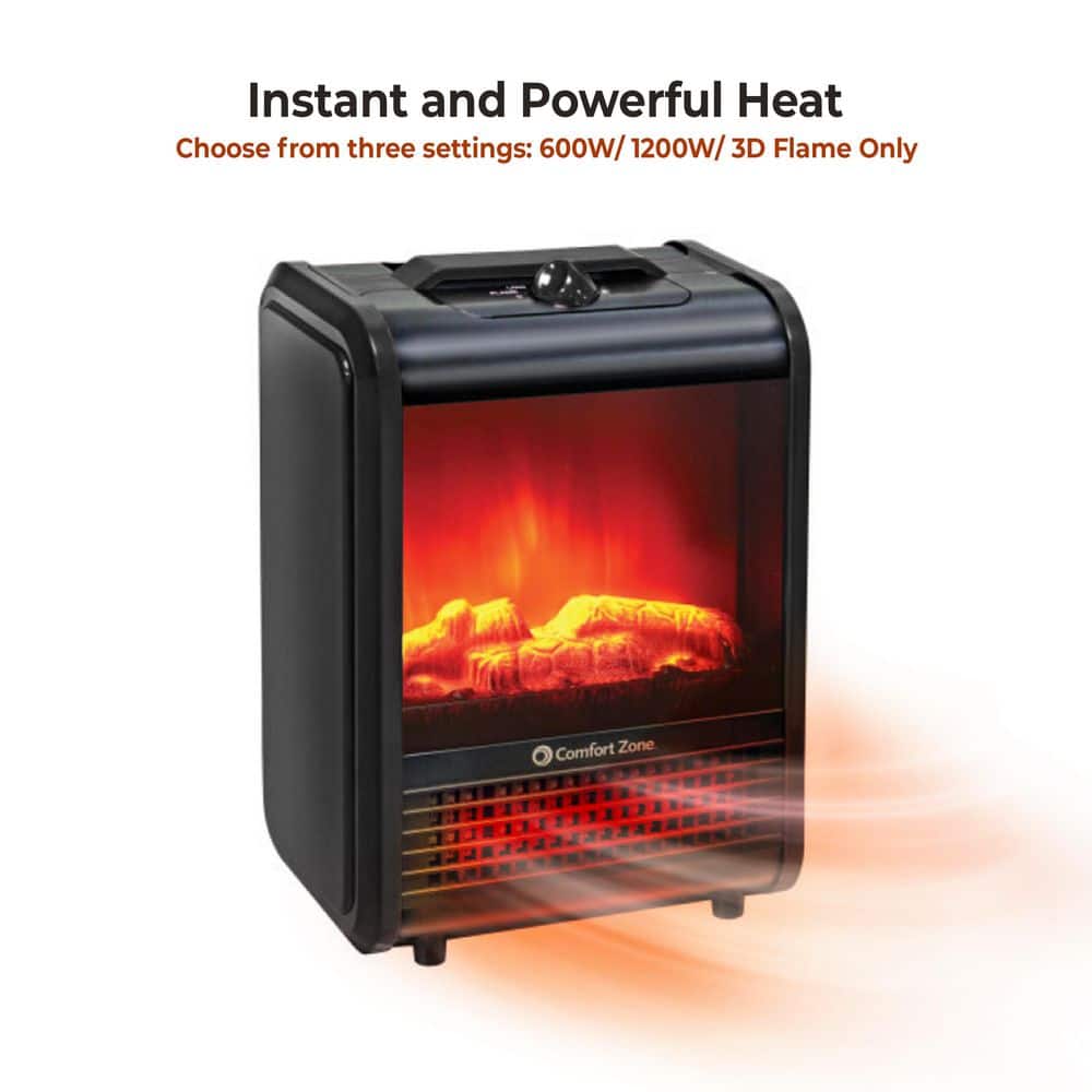 1200-Watt Electric Ceramic Space Heater with Carry Handle - Hercitys