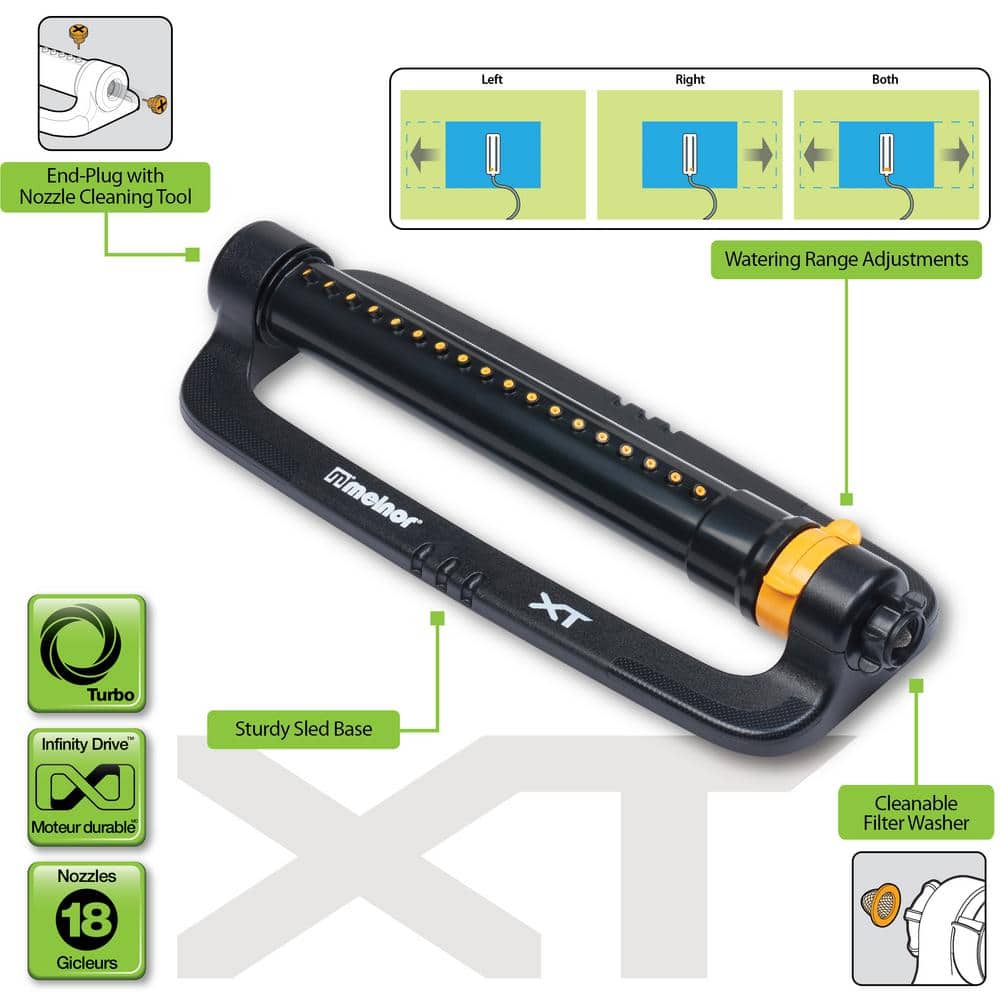 4000 sq. ft. Turbo Oscillating Sprinkler - Hercitys