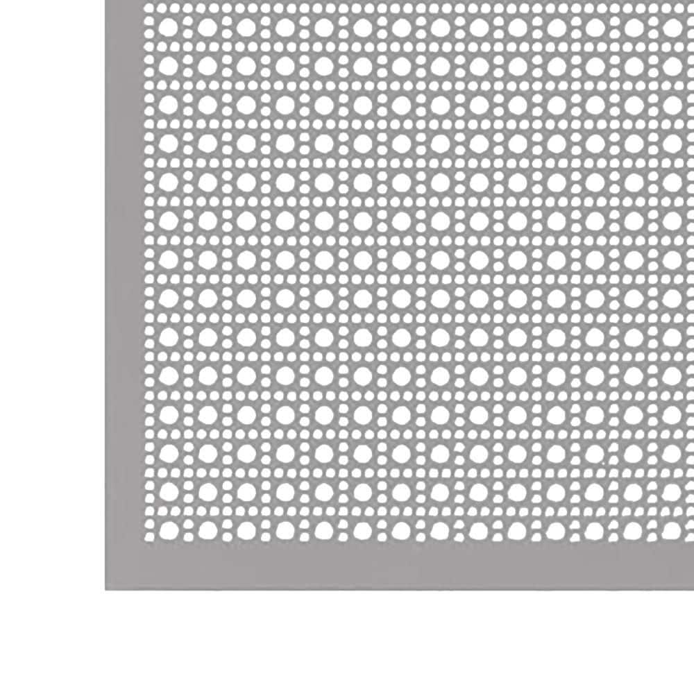 36 in. x 36 in. Lincane Aluminum Sheet in Silver - Hercitys