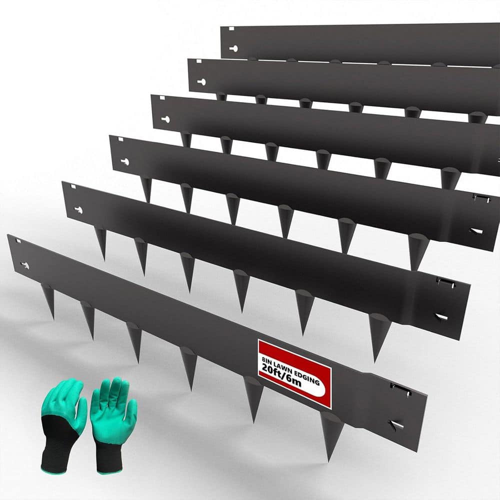 20 ft. Galvanized Steel Landscape Edging (6-Pack) – 40 in. x 8 in. Metal Garden Border - Hercitys