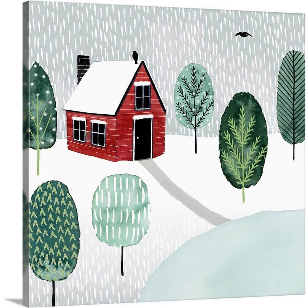30 in. x 30 in. Christmastown I by Grace Popp Canvas Wall Art - Hercitys