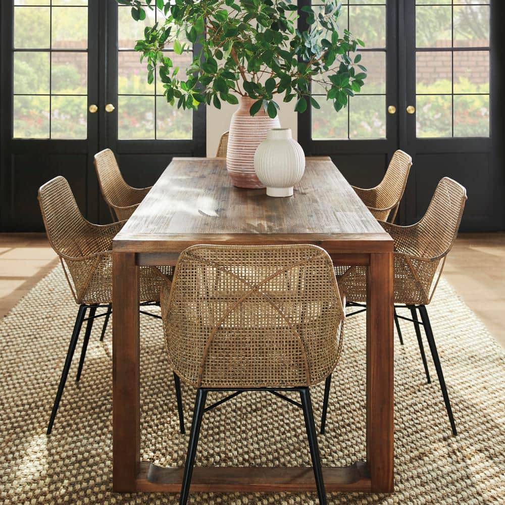 168 fl. oz. 9.25 in. Natural Brown Mango Wood Serving Bowls (Set of 1) - Hercitys