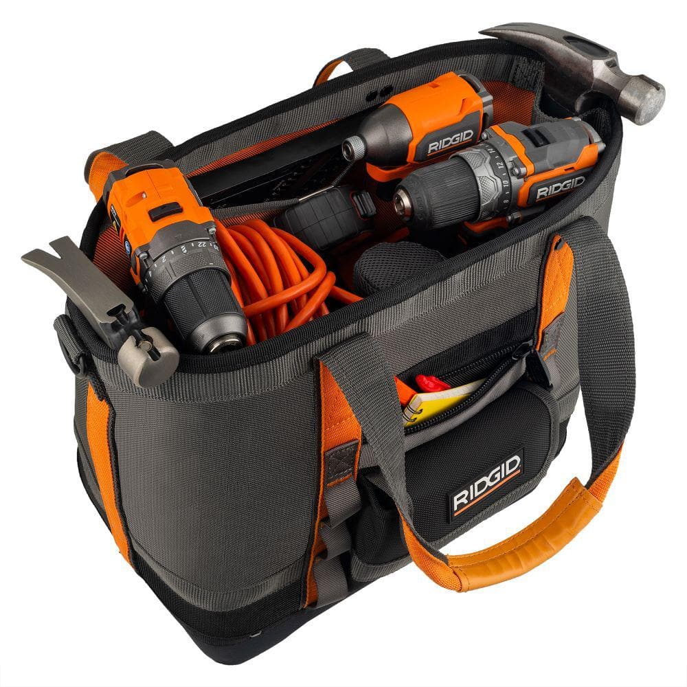 14 in. 5 Pocket Professional Grade Open Tool Tote - Hercitys