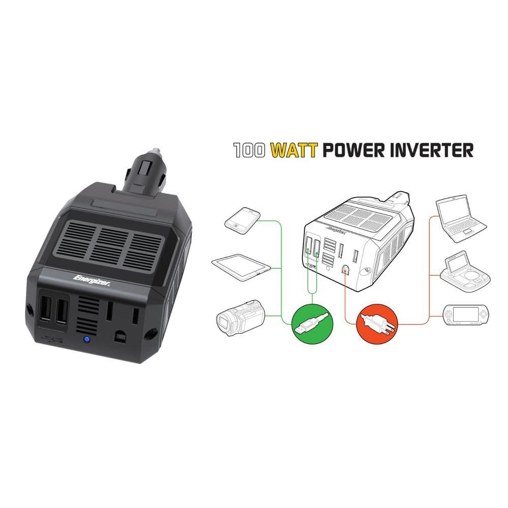 12v 100 Watt Power Inverter - Hercitys