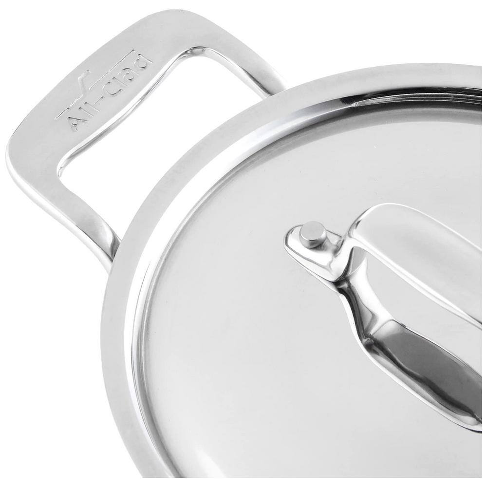 2-Piece Specialty Stainless Steel Ramekin Lid Oven Broiler Safe 600F Pots Pans, Cookware Silver Set - Hercitys