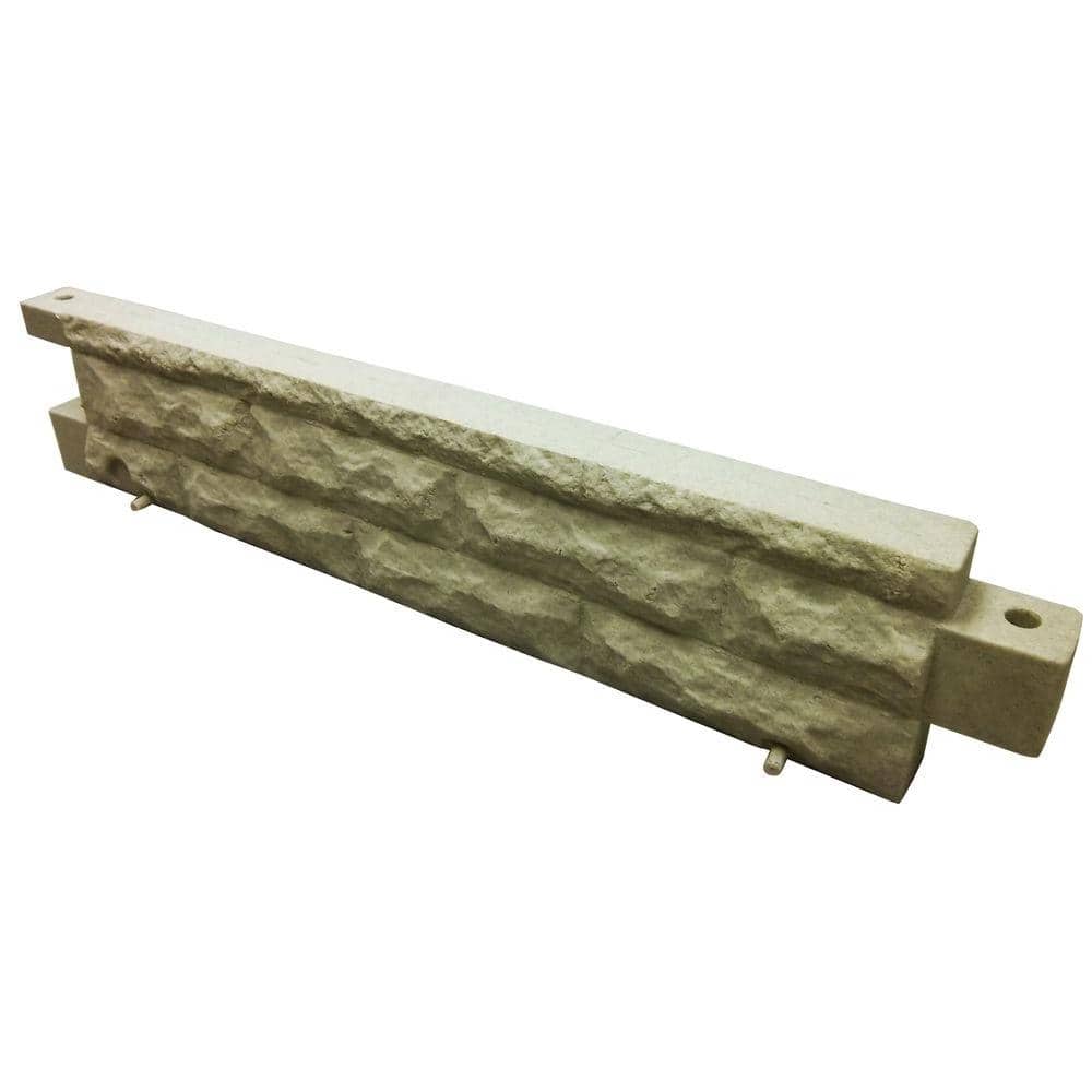 10 in. Polyethylene Garden Wizard Landscape Border Sandstone - Hercitys